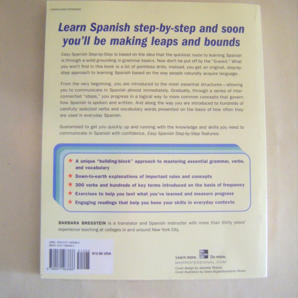 Easy Spanish Step-By-Step Paperback Book Learn Language - Picture 2 of 8